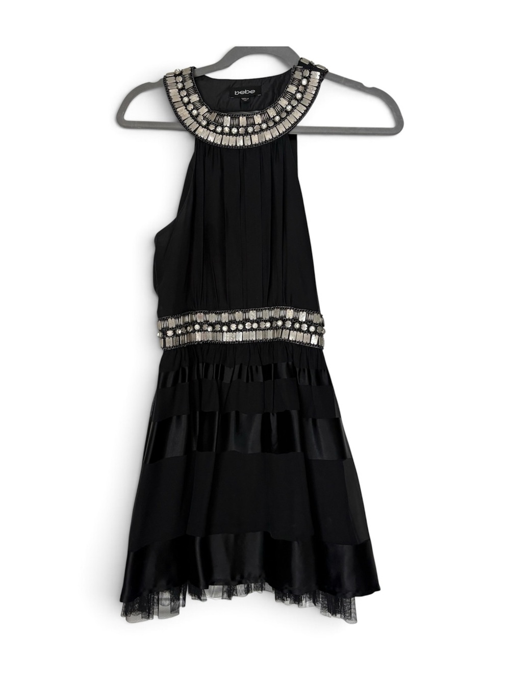 ✨ BEBE Black Embellished Dress | XS ✨